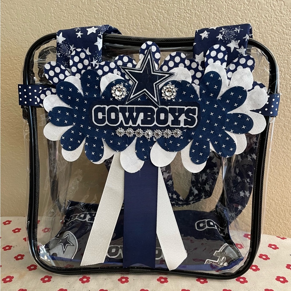 Women’s Stadium Approved Clear Tote in Dallas Cowboy Theme